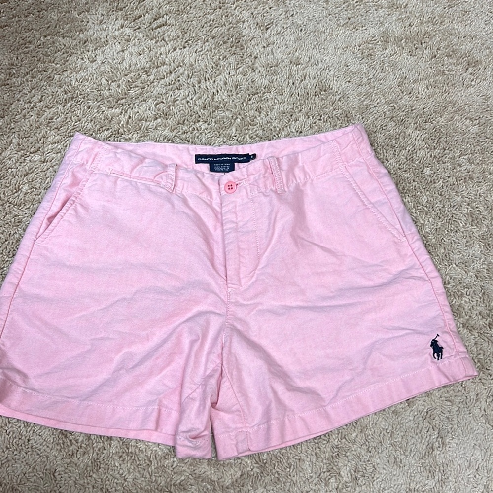 Pink Ralph Lauren Sport 100% cotton back flap pockets sz8